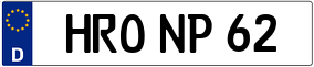 Trailer License Plate